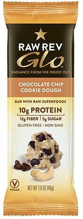 Raw Revolution Glo Chocolate Chip Cookie Dough Bar