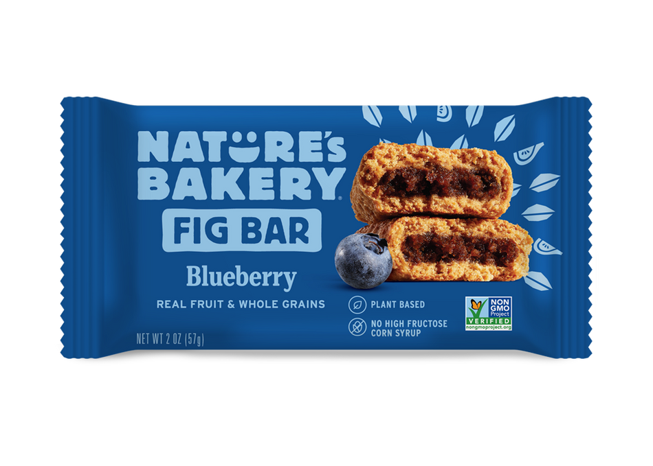 Nature's Bakery Stone Ground Whole Wheat Fig Bar - Blueberry: 12 bars