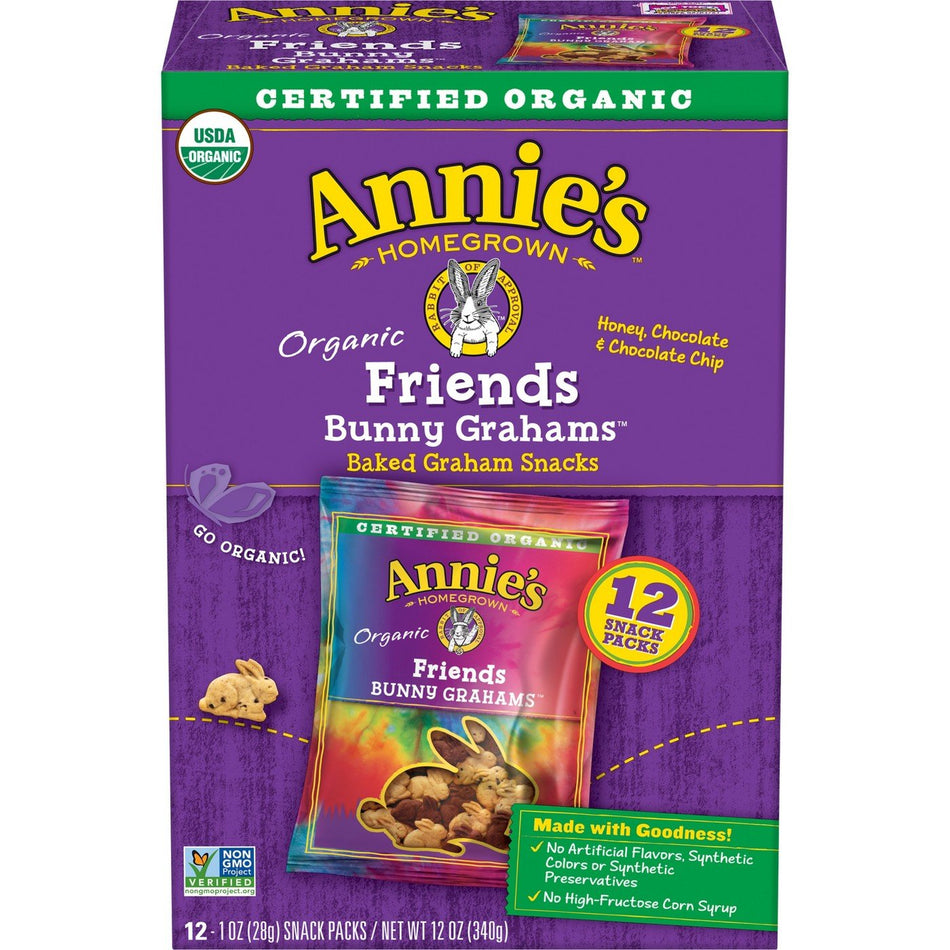 Annie's Homegrown Bunny Graham Friends 1oz - Snack Pack 48 count