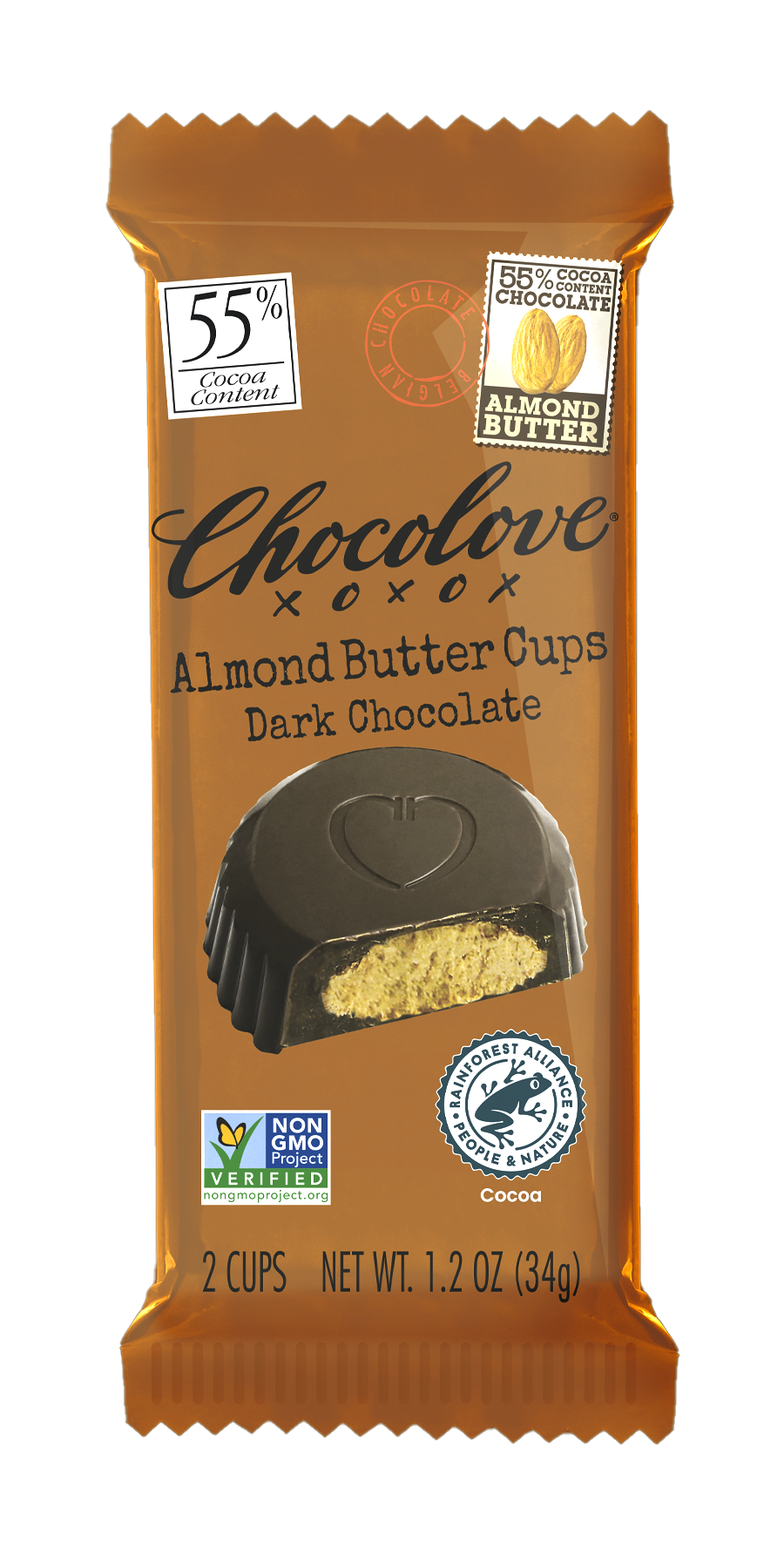Chocolove xoxox - Dark Chocolate Almond Butter Cups