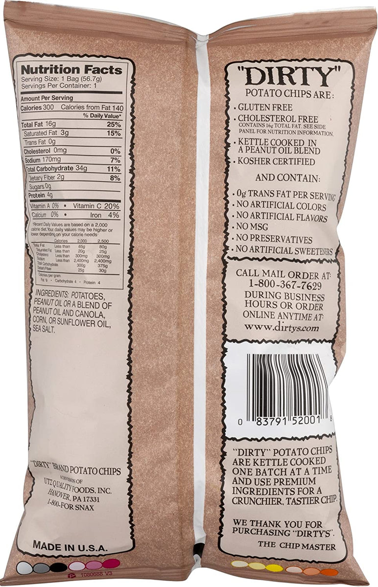 Dirty Chips Sea Salt Healthy Snack Solutions