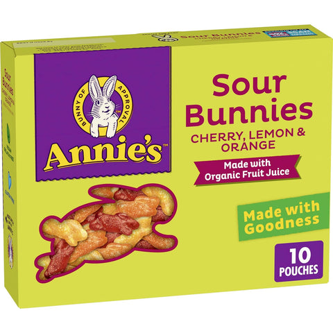Annie's Homegrown Sour Bunnies Fruit Snacks - 80 count