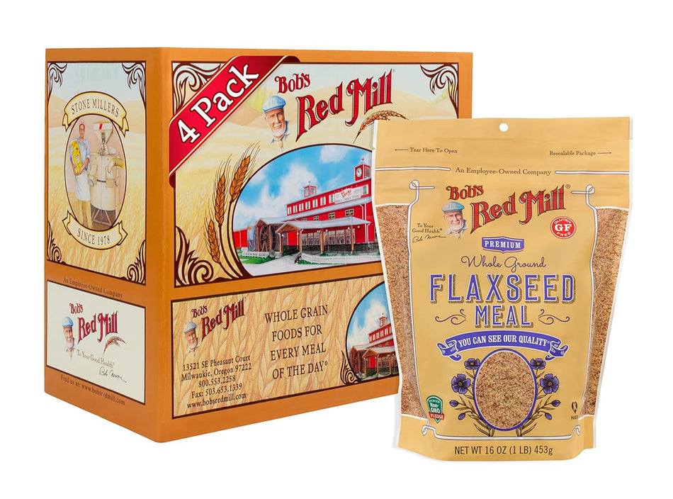 Bob's Red Mill Organic Whole Ground Flaxseed Meal Brown