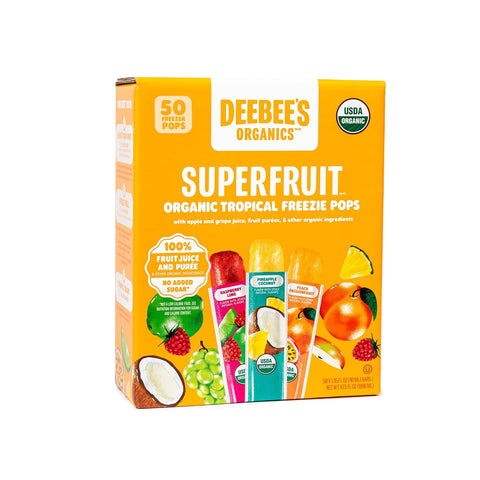 DeeBee's Organics Tropical SuperFruit Freezies - 140 Count