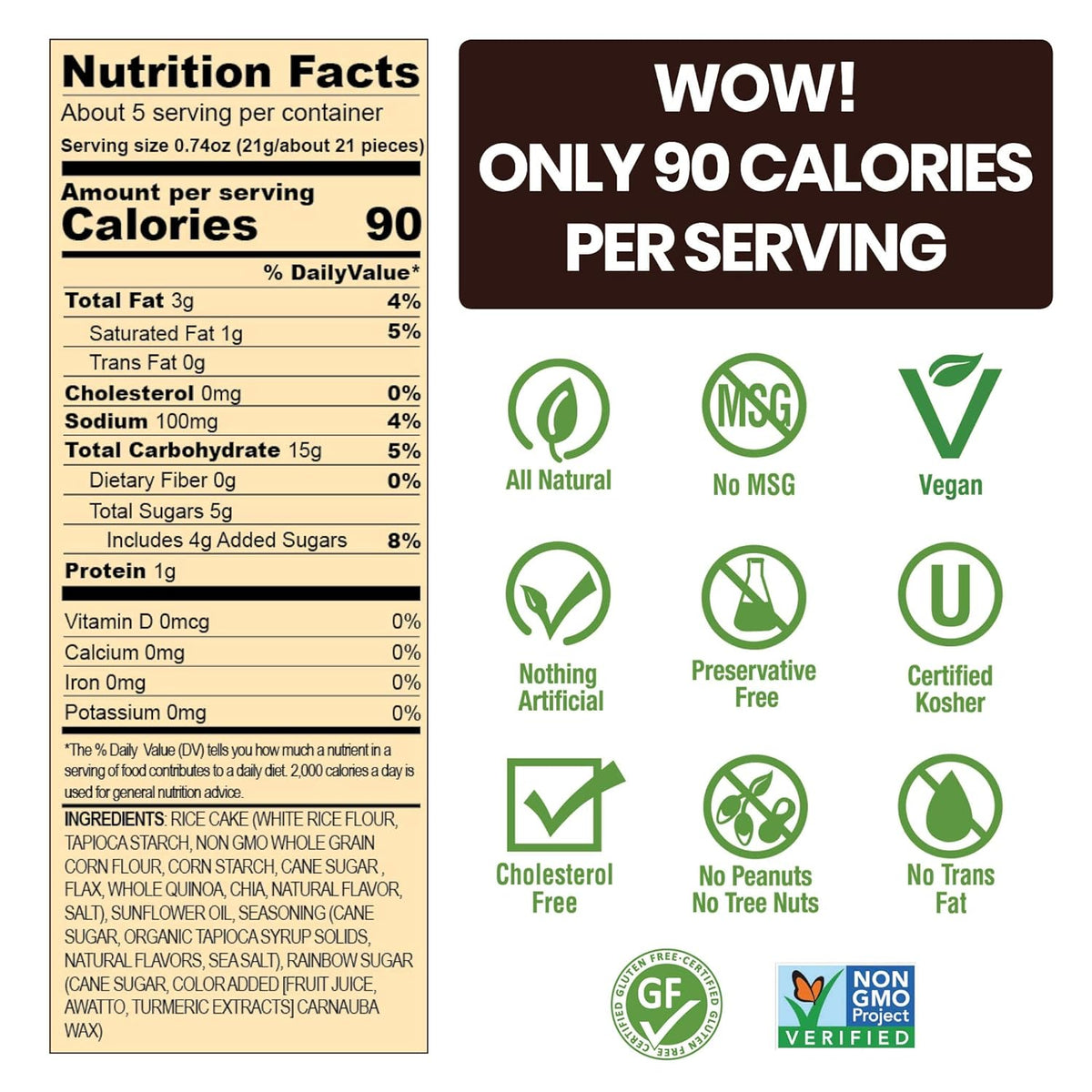 Drizzilicious Birthday Cake Mini Rice Cakes Healthy Snack Solutions