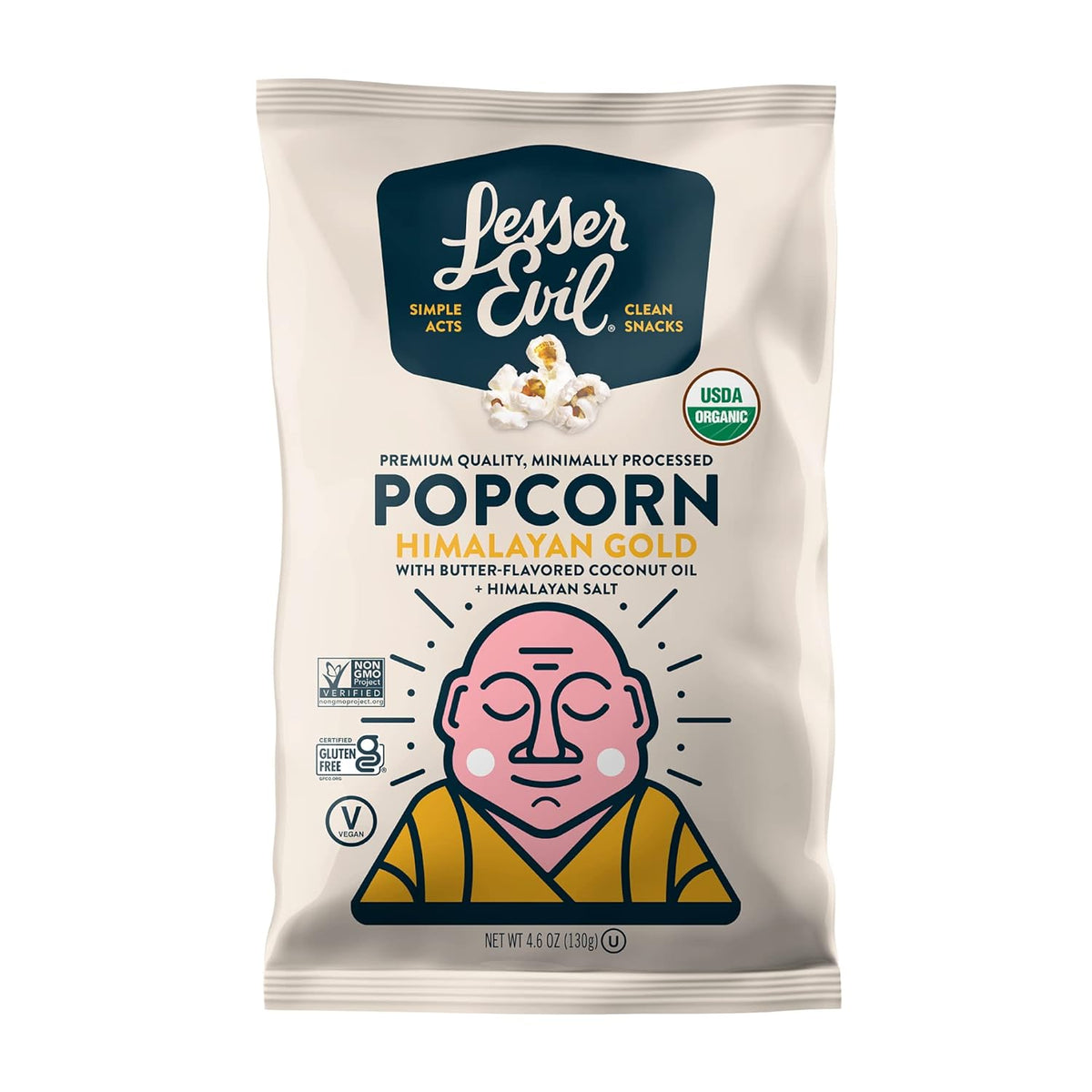 Lesser Evil Himalayan Gold Popcorn – Healthy Snack Solutions