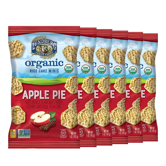 Lundberg Family Farms Organic Rice Cake Minis - Apple Pie