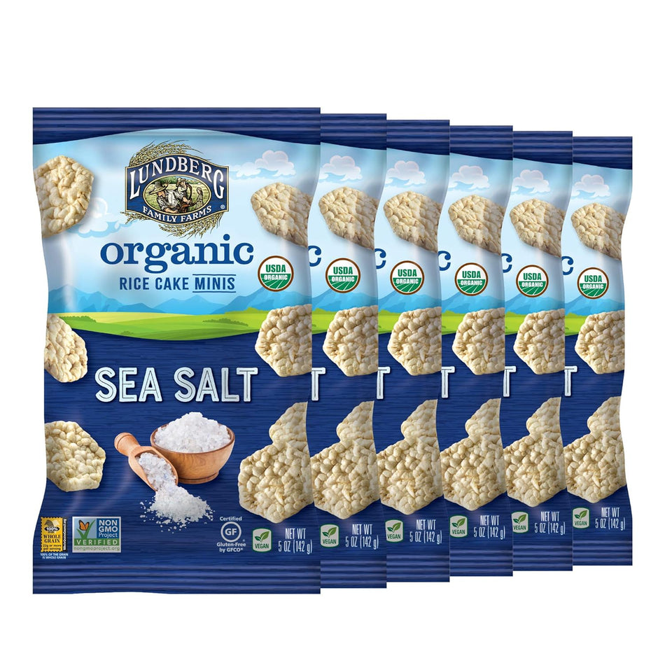 Lundberg Family Farms Organic Rice Cake Minis - Sea Salt
