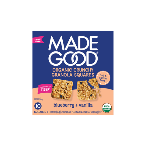 Made Good Blueberry Vanilla Crunchy Granola Squares