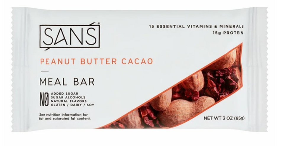 SANS Peanut Butter Cacao Meal Bar