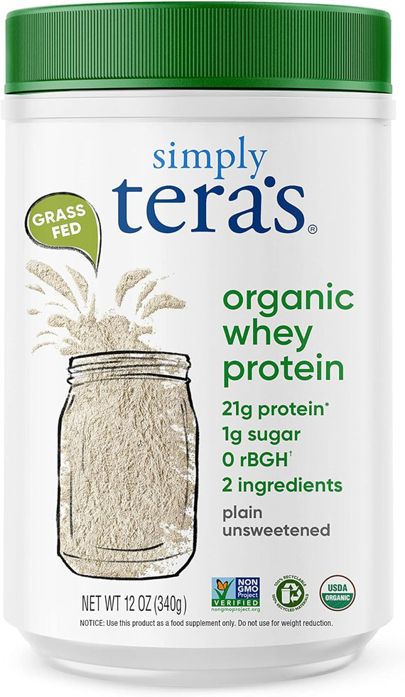 Simply Tera's Organic Plain Unsweetened Whey Protein