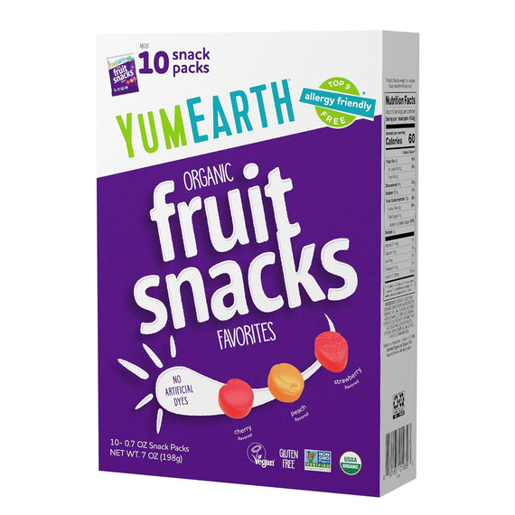 YumEarth Fruit Snacks: 60 bags