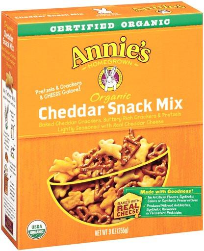 Annie's Homegrown Organic Cheddar Snack Mix