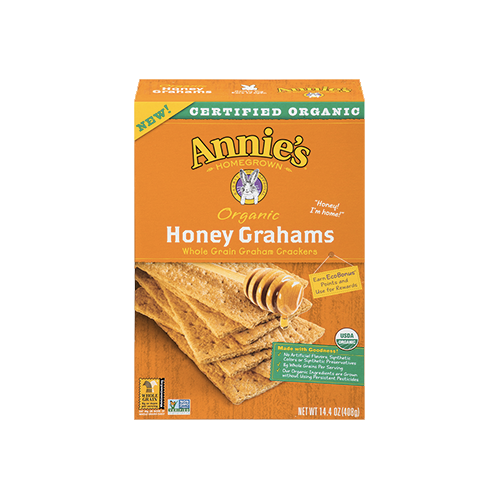 Annie's Homegrown Organic Whole Grain Honey Graham Crackers