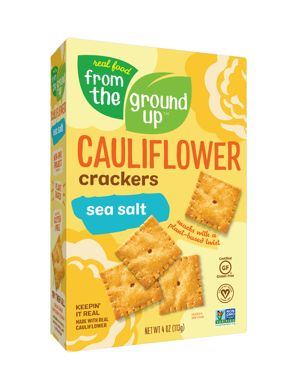 From the Ground Up Sea Salt Cauliflower Crackers