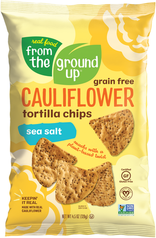From the Ground Up Sea Salt Cauliflower Tortilla Chips