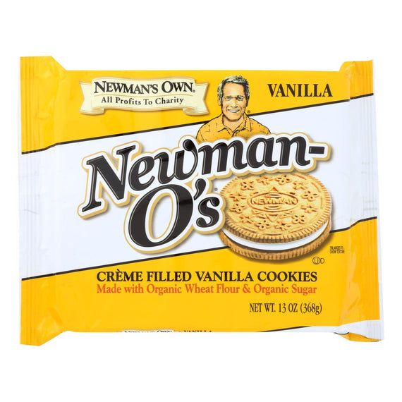 Newman's Own Organics Vanilla Cream O's: 13 oz Boxes