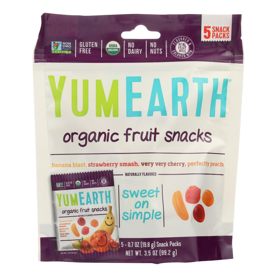 YumEarth Fruit Snacks: 60 bags