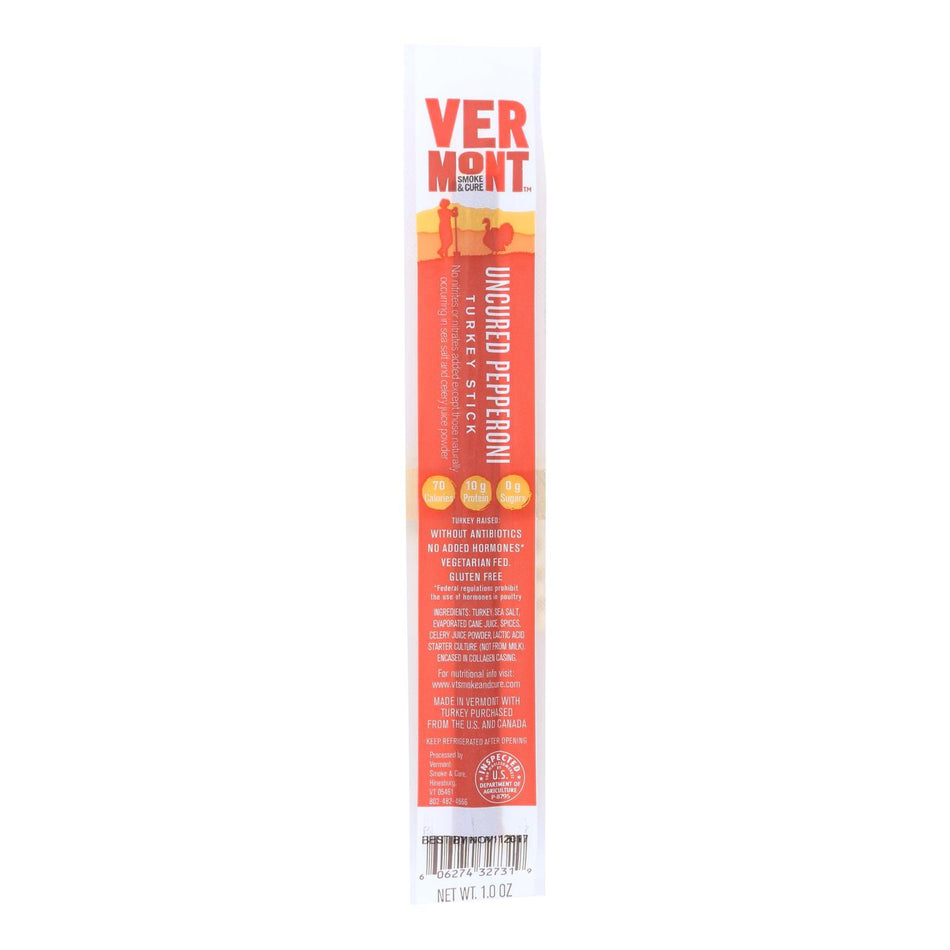 Vermont Smoke & Cure Uncured Turkey Pepperoni Sticks