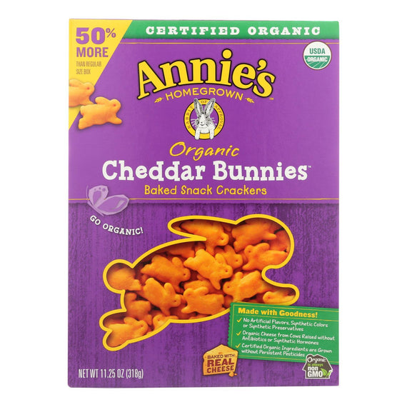 Annie's Homegrown Organic Cheddar Bunnies – Healthy Snack Solutions