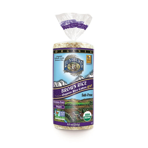 Lundberg Family Farms Rice Cakes - No Salt Brown Rice