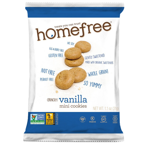 Homefree Mini Vanilla Cookies: 10 bags