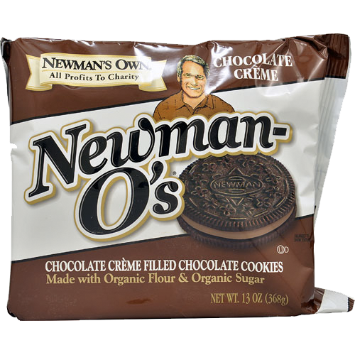 Newman's Own Organics Chocolate Creme Filled Chocolate O's: 13 oz boxes