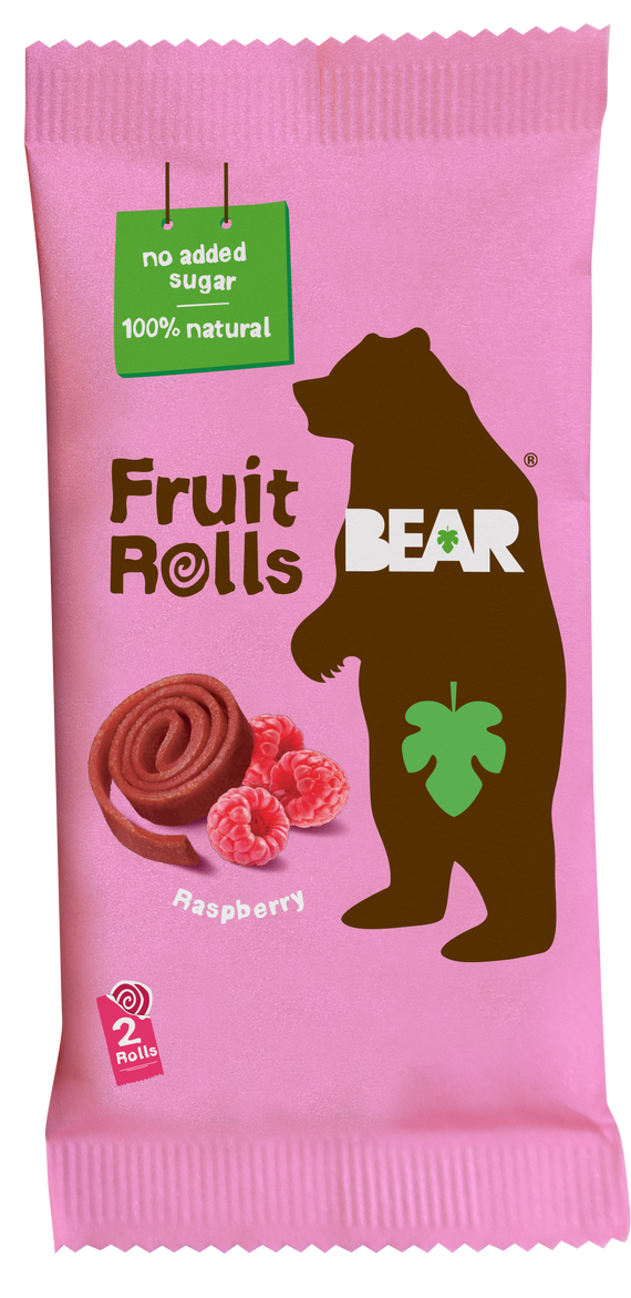 Fruit Roll Raspberry Bear Fruit Rolls - Raspberry – Healthy Snack Solutions