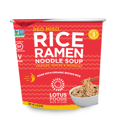 Lotus Foods Red Miso Rice Ramen Noodle Soup