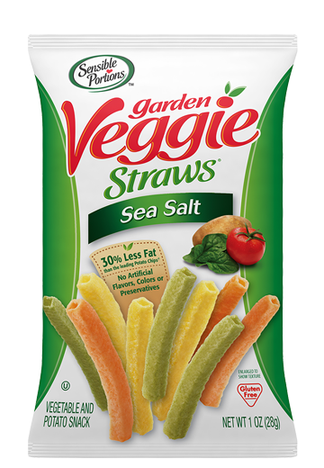 Sensible Portions Garden Veggie Straws - Sea Salt (Snack Pack)