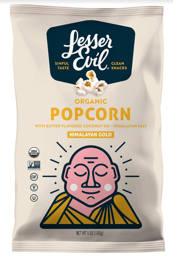Lesser Evil Himalayan Gold Popcorn - Snack Pack