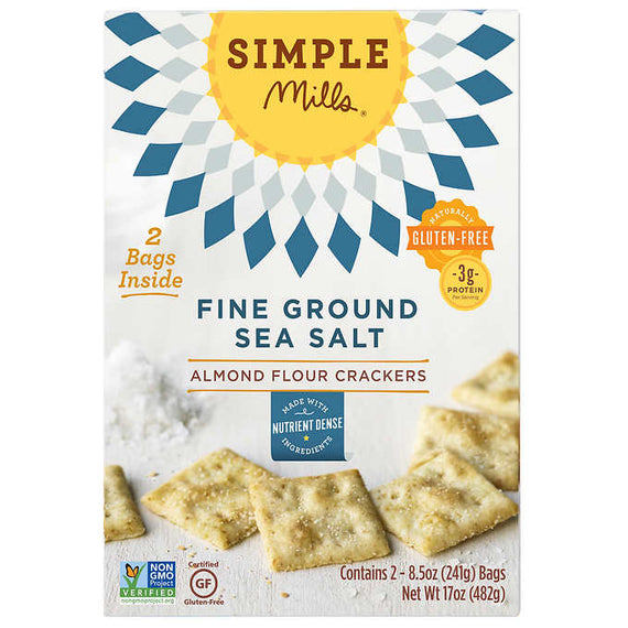 SimpleMills - Fine Ground Sea Salt Almond Flour Crackers