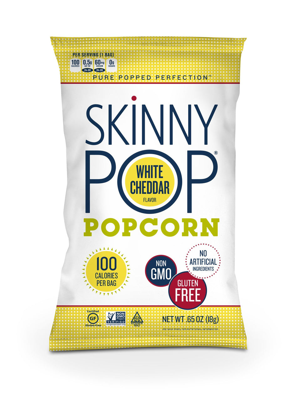 Skinny Pop Popcorn White Cheddar - Snack Pack