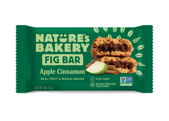 Nature's Bakery Stone Ground Whole Wheat Fig Bar - Apple Cinnamon: 12 bars