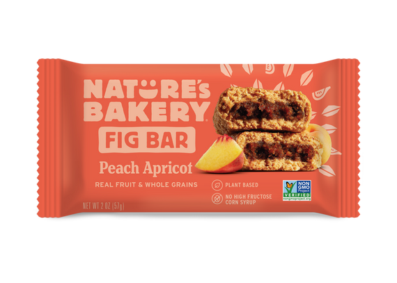 Nature's Bakery Stone Ground Whole Wheat Fig Bar - Peach Apricot: 12 bars