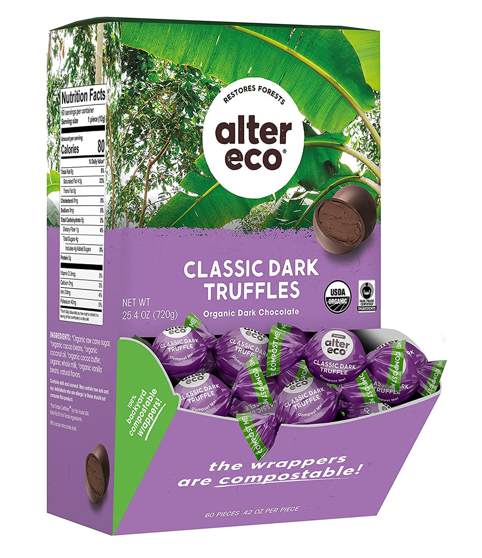 Alter Eco Chocolate Black Truffles - 60 count