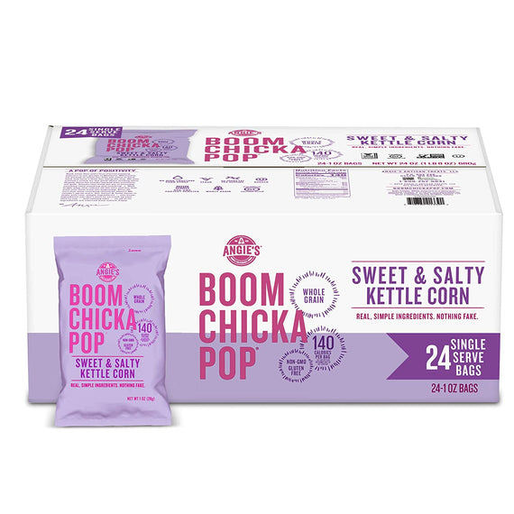 Angie's BOOMCHICKAPOP - Sweet & Salty Kettlecorn Popcorn: 24 pack