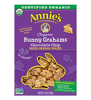 Annie's Homegrown Organic Chocolate Chip Bunny Grahams
