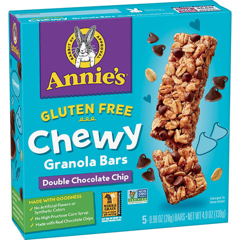 Annie's Homegrown Gluten Free Double Chocolate Chip Granola Bars