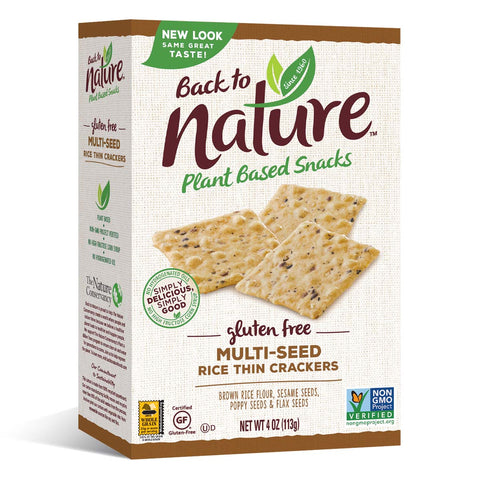 Back To Nature Multi-Seed Rice Thin Crackers (Gluten Free)