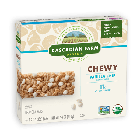 Cascadian Farm Organic Vanilla Chip Granola Bars: 72 bars