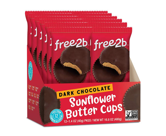 Free2B Dark Chocolate Sunflower Butter Cups