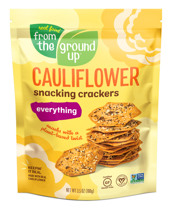 From the Ground Up Everything Cauliflower Snacking Crackers