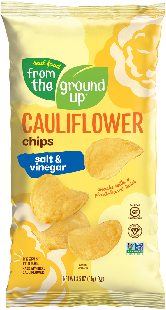 From the Ground Up Salt & Vinegar Cauliflower Chips