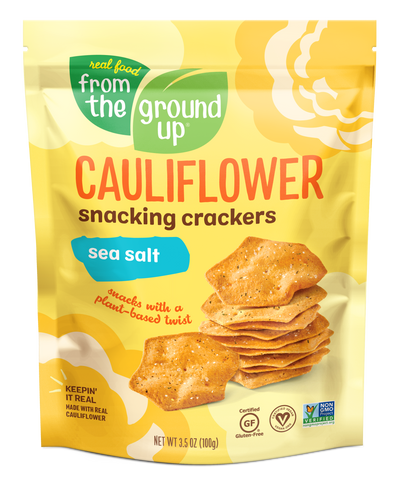 From the Ground Up Sea Salt Cauliflower Snacking Crackers
