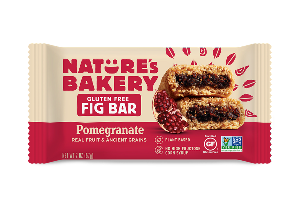 Nature's Bakery Ancient Grains Fig Bar - Pomegranate (Gluten Free): 12 bars