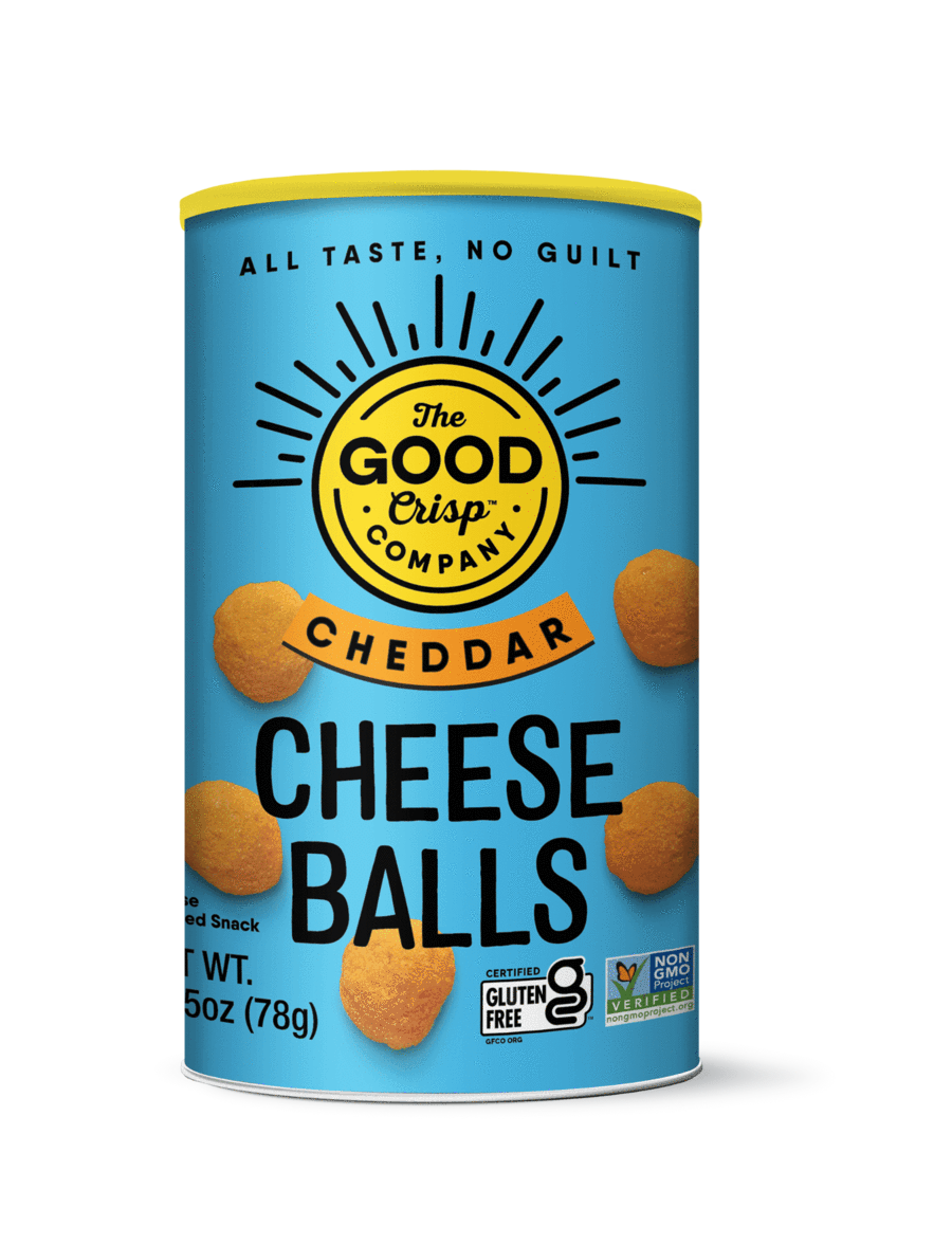 The Good Crisp Cheese Balls Cheddar Healthy Snack Solutions