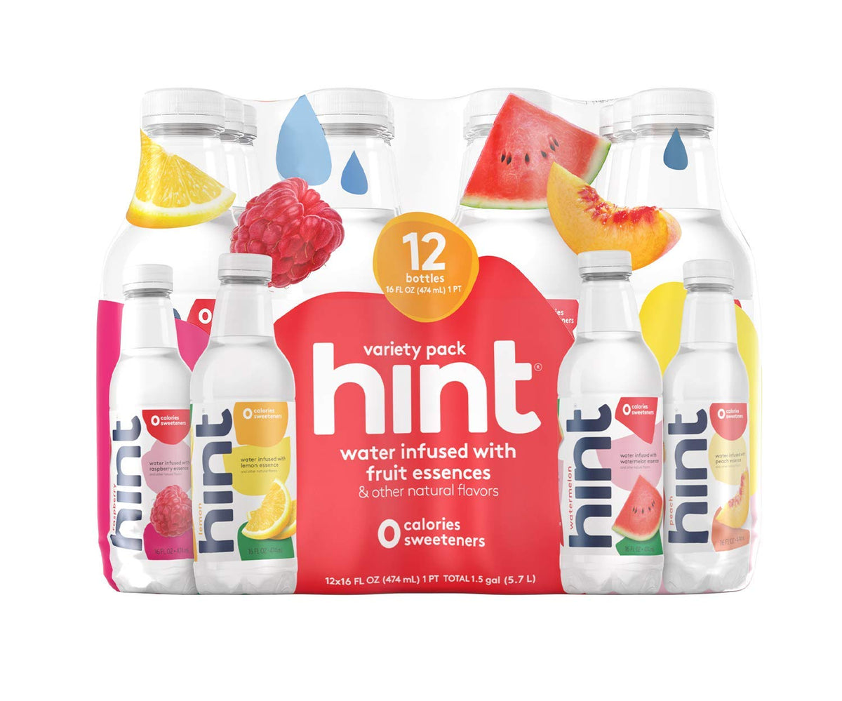 Hint Water Flavored Water Red Variety Pack Healthy Snack Solutions