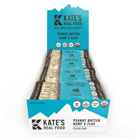 Kate's Real Food Peanut Butter Hemp & Flax Bars