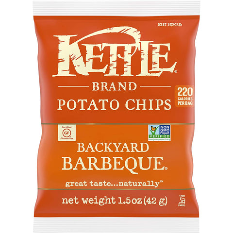 Kettle Brand Backyard BBQ Potato Chips - 24 count